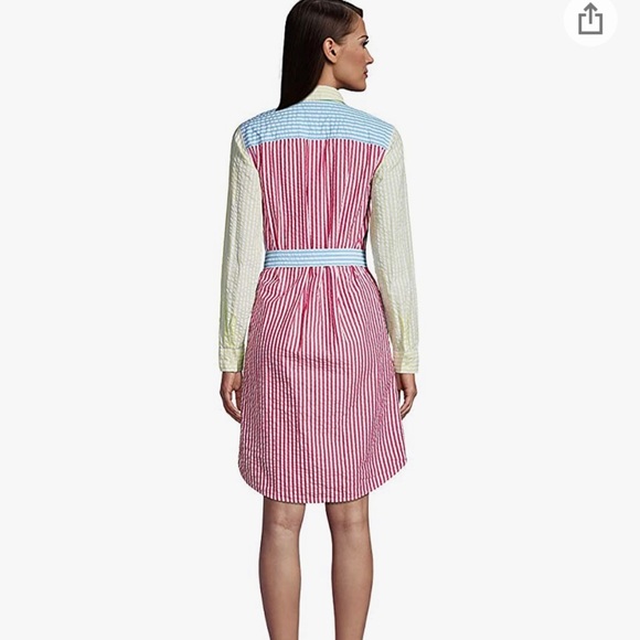 Lands' End Dresses & Skirts - Lands' End Women's Tall Cotton Denim Button Front Long Sleeve Dress